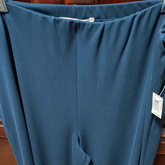Max Studio vintage plus size 2X teal wide leg Women's Pants - Picture 9 of 15
